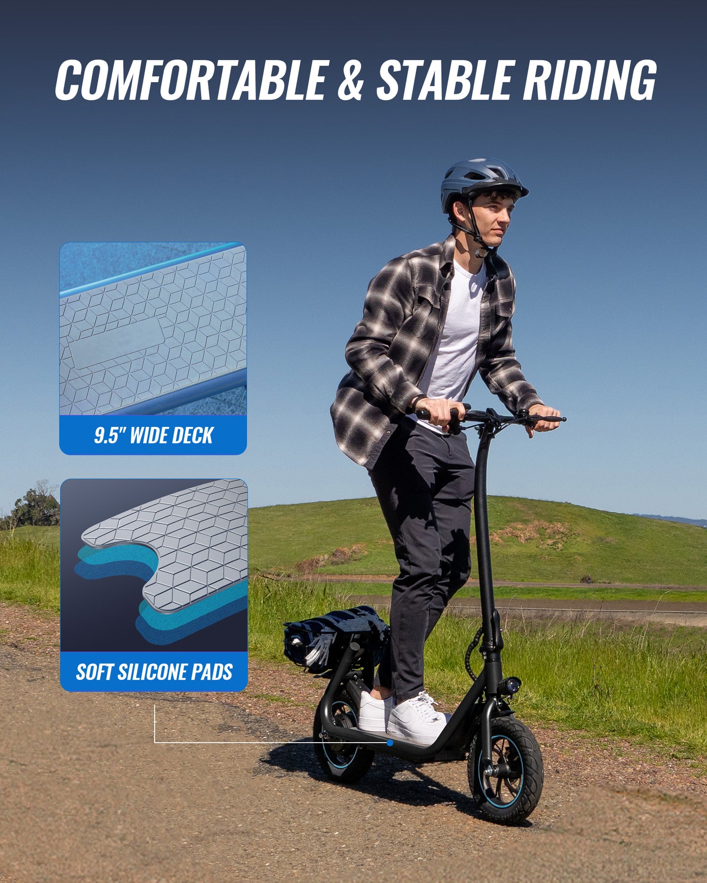 X2 Electric Scooter for Adults with Basket, 12" Adult Electric Scooters for Teens with Max 20 Miles & 18.6MPH Power by 550W, Foldable Electric Scooter for Commuting