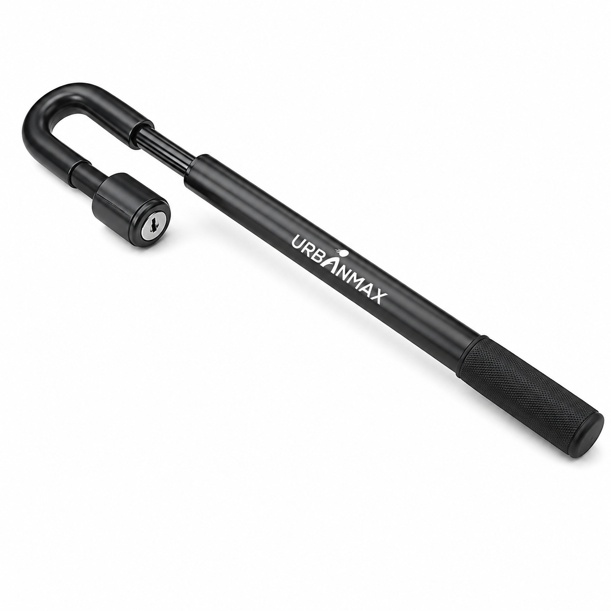 URBANMAX Anti-Theft Devices for Motor Cars, Adjustable Steering Wheel Lock with Heavy Duty Steel Construction, Visible Vehicle Security Device with Reinforced Hook and Comfortable Grip Handle