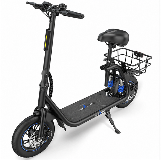 Urbanmax C1 pro Electric Scooter for Adults with Seat & Carry Basket