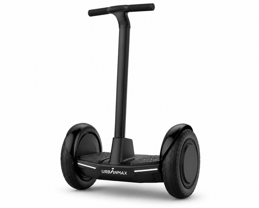 URBANMAX Electric Vehicles, Namely, Electric Self-Balancing Scooter with Adjustable Handlebar, 10-Inch Tires, LED Lights and Anti-Slip Footpads, Up to 20 KM Range, 120 KG Load Capacity, Black