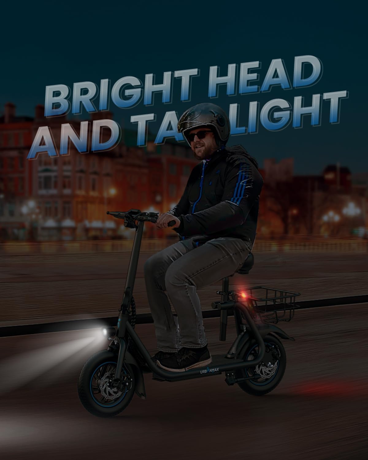 C1/C1 Pro Electric Scooter with Seat, 450W Powerful Motor up to 22/25 Miles Range, Foldable Electric Scooter for Adults Max Speed 15.5/18.6 Mph, Electric Scooter for Commuting with Basket